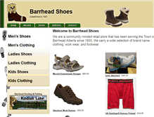 Tablet Screenshot of barrheadshoes.com